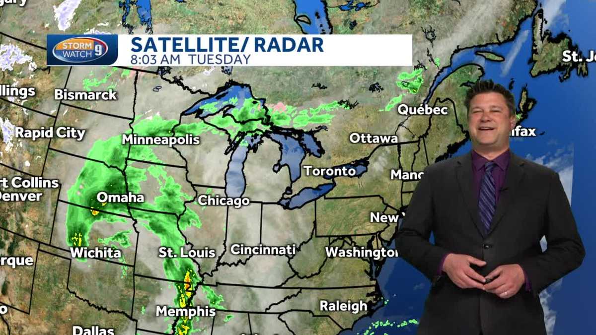 Watch: Mild day with clouds overnight