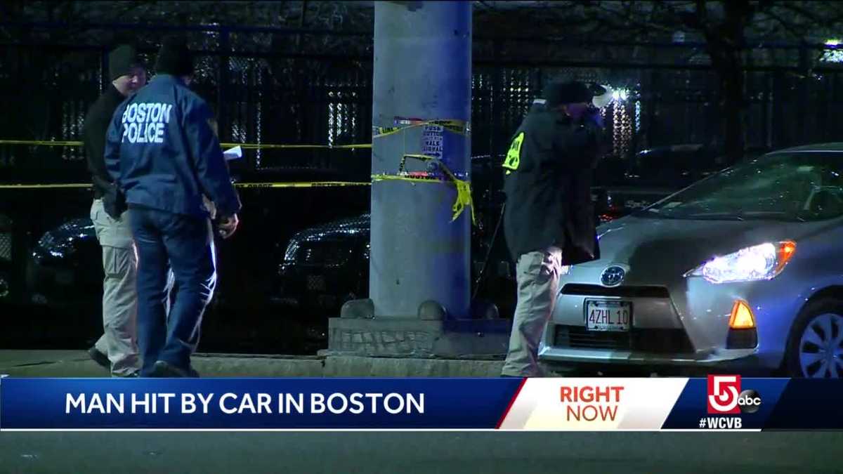 Man struck by car in Boston