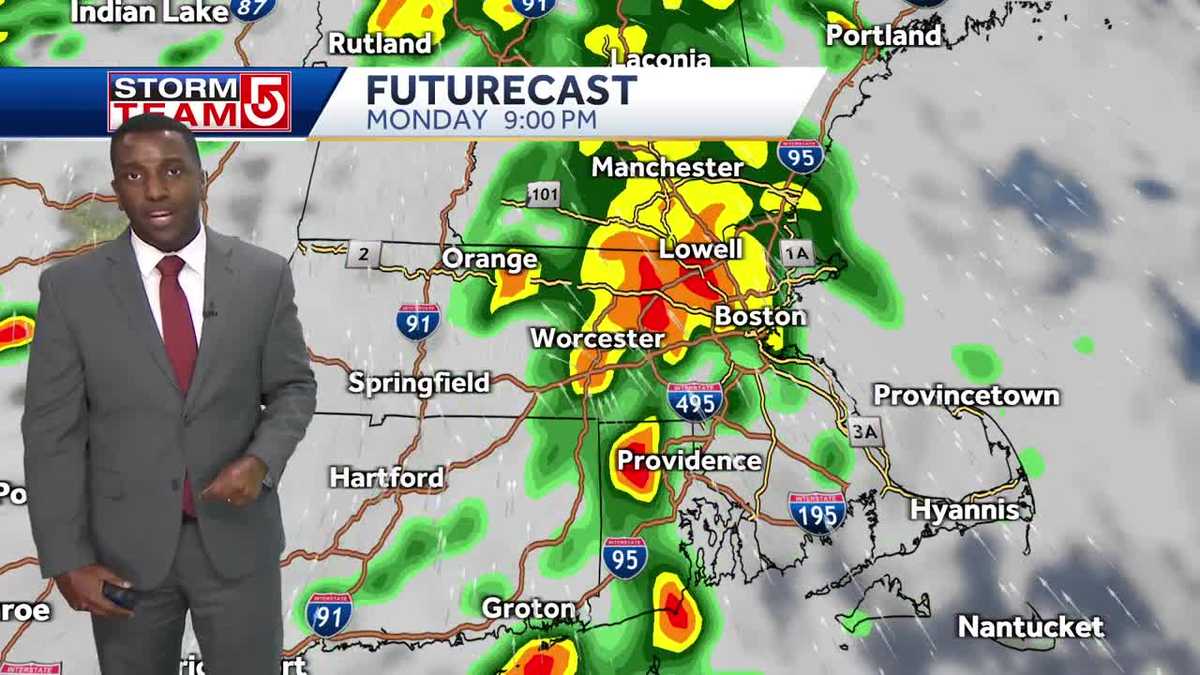 Video: Strong storms in Mass. late on Memorial Day