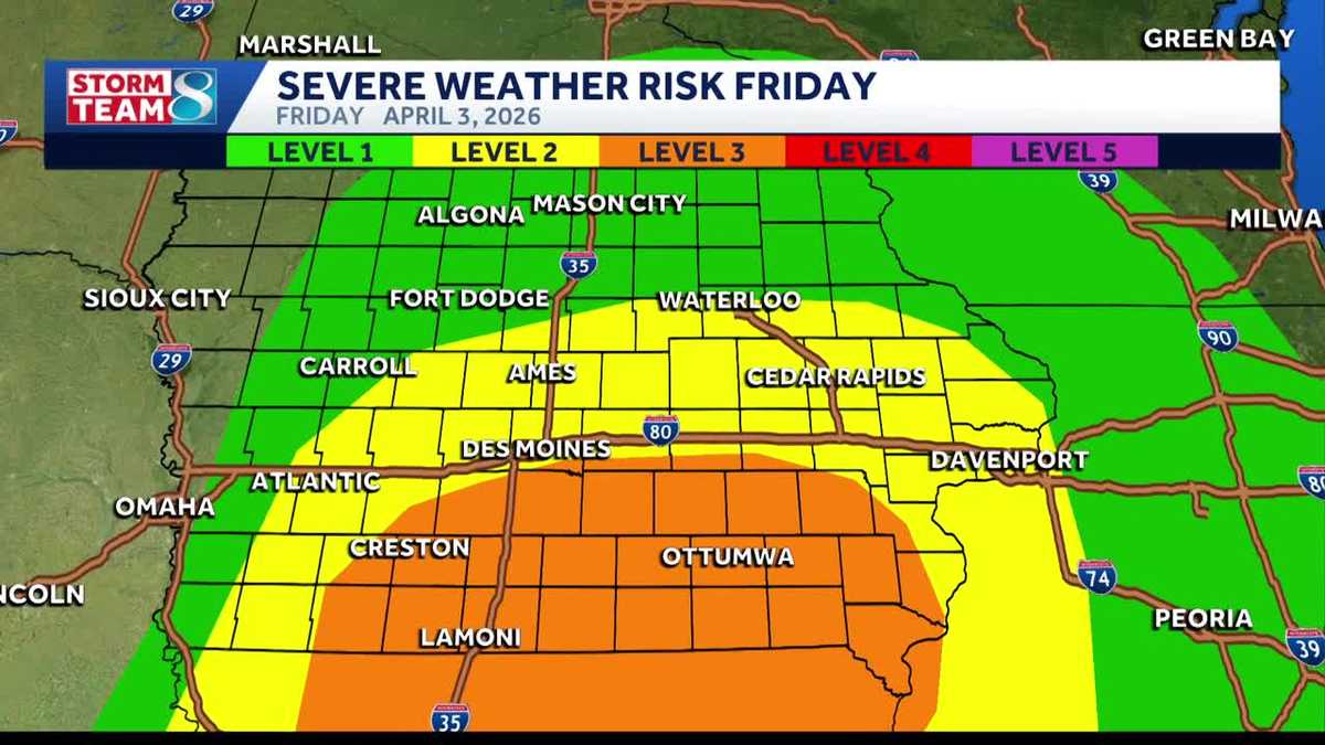 Iowa weather: Storms and the risk for severe weather returns