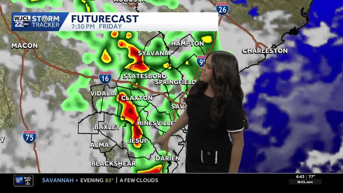 Tracking showers and thunderstorms across Southeast Georgia and the Lowcountry