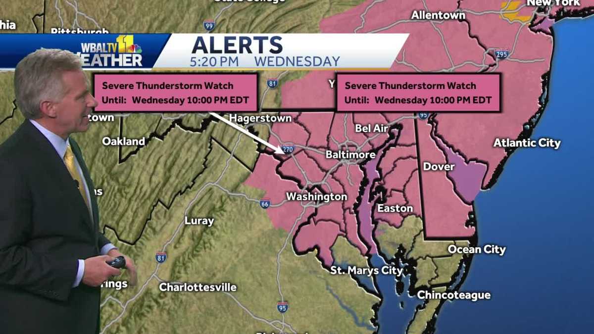 Severe thunderstorms possible overnight