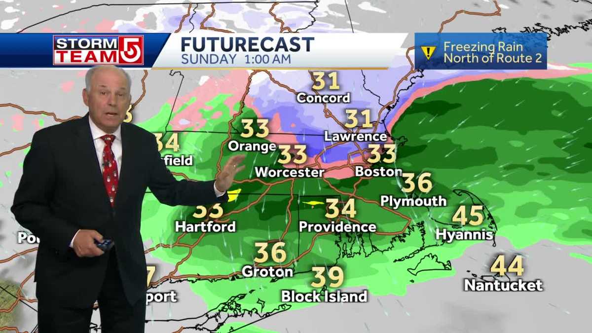 Video: More freezing rain across parts of Mass. overnight