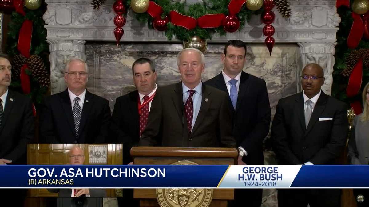 Gov. Hutchinson to attend memorial service in D.C.