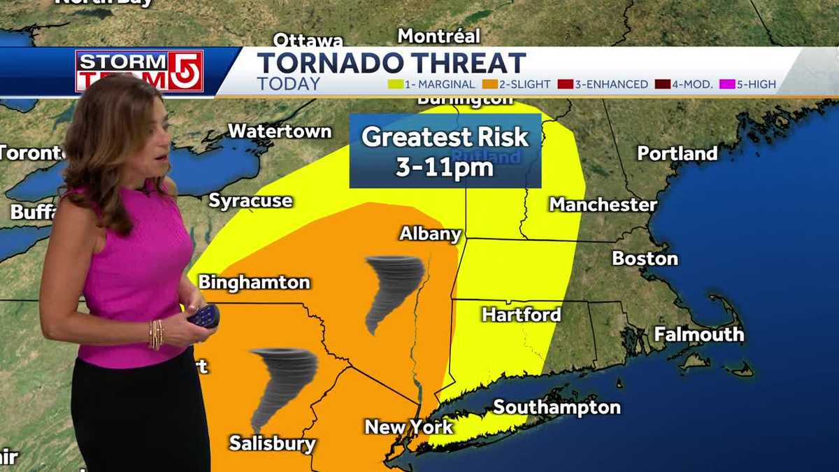 Video: Severe storm threat as remnant of Debby move by