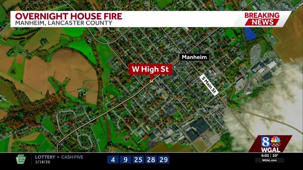 Overnight house fire in Manheim Borough quickly contained