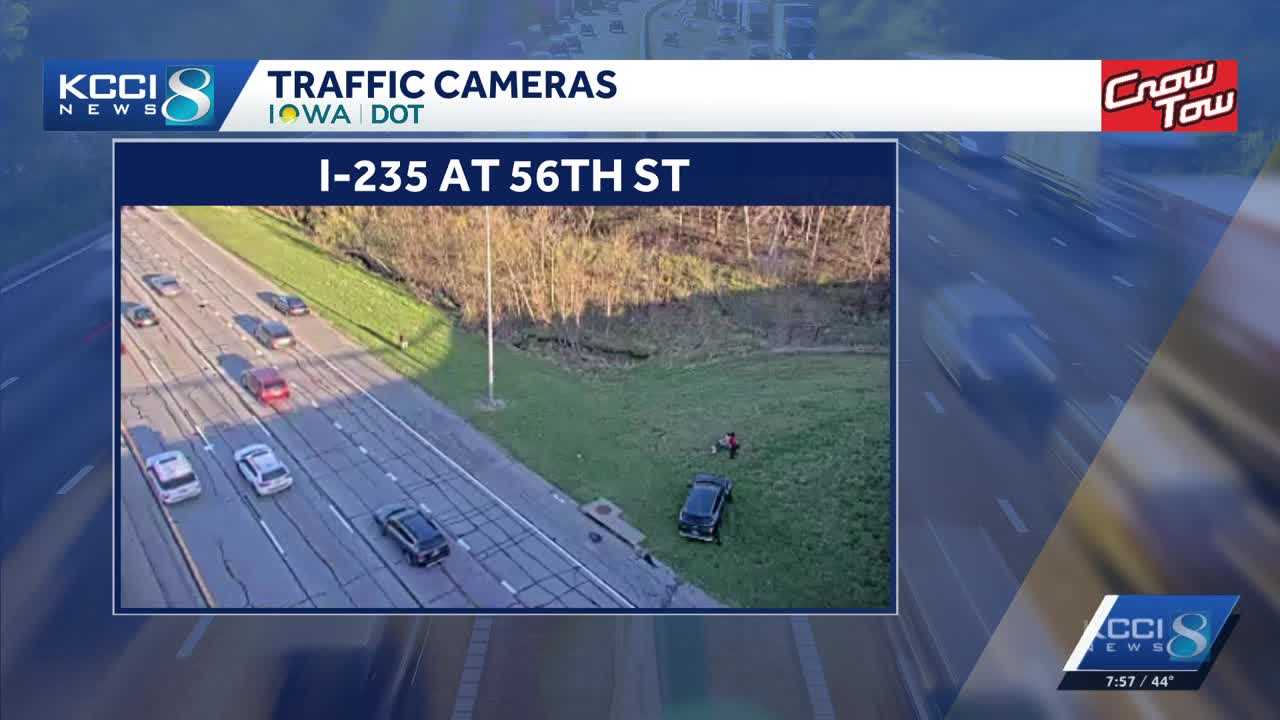 Des Moines traffic: Westbound commute backs up after crash on I-235