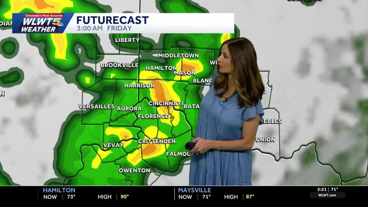 Hour by Hour: Spotty to scattered storms in Cincinnati area