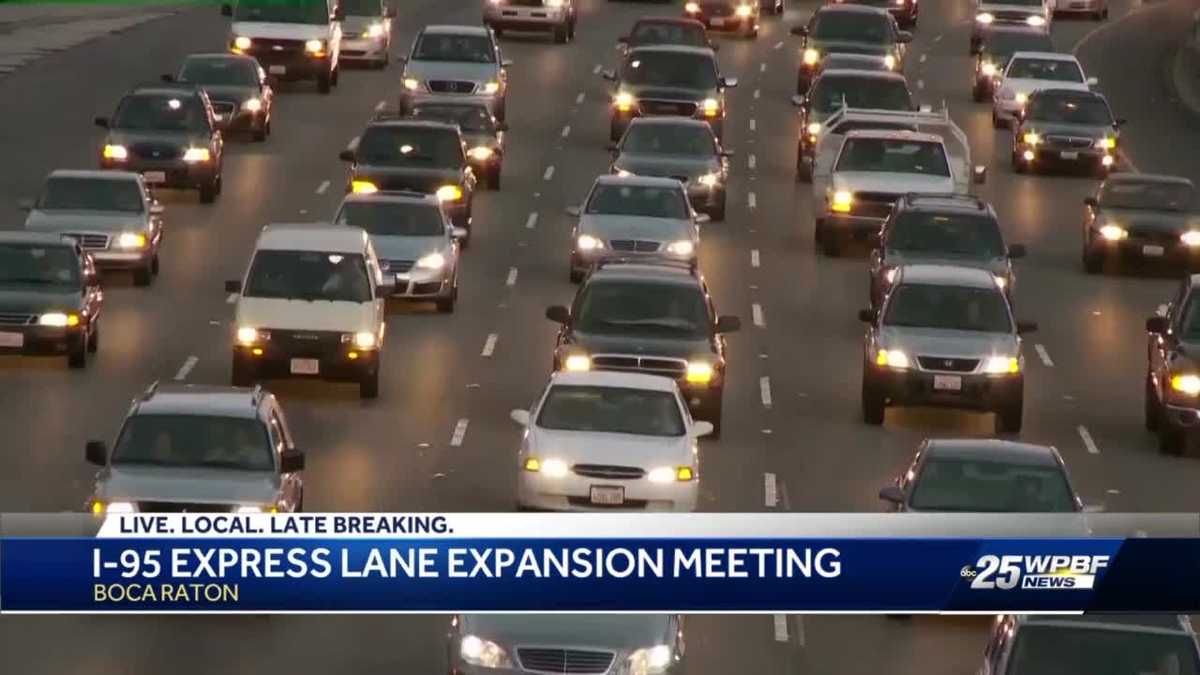 I95 express lanes set to extend to Linton Boulevard