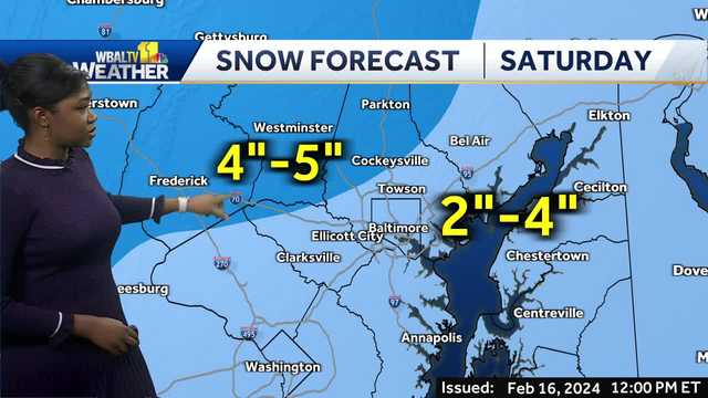 Significant snow accumulation starting Friday night