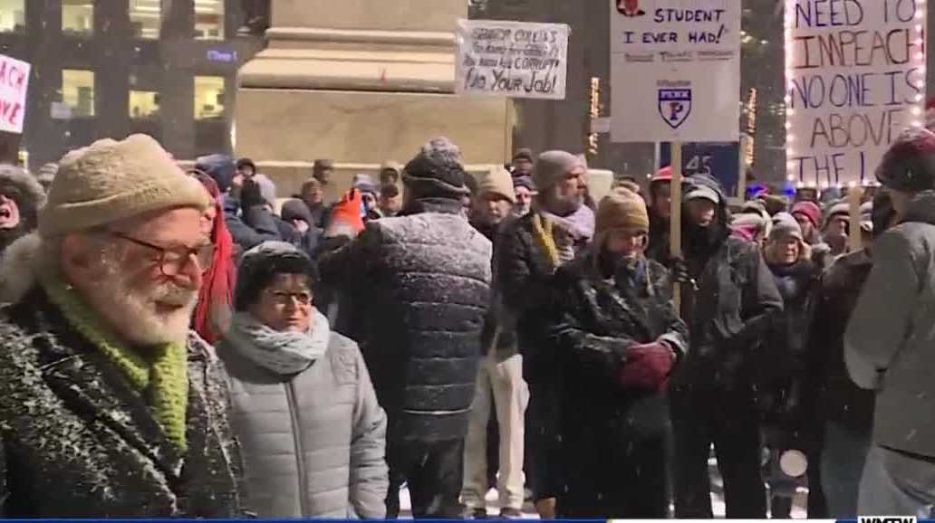 Demonstrators Rally In Portland In Support Of Impeachment