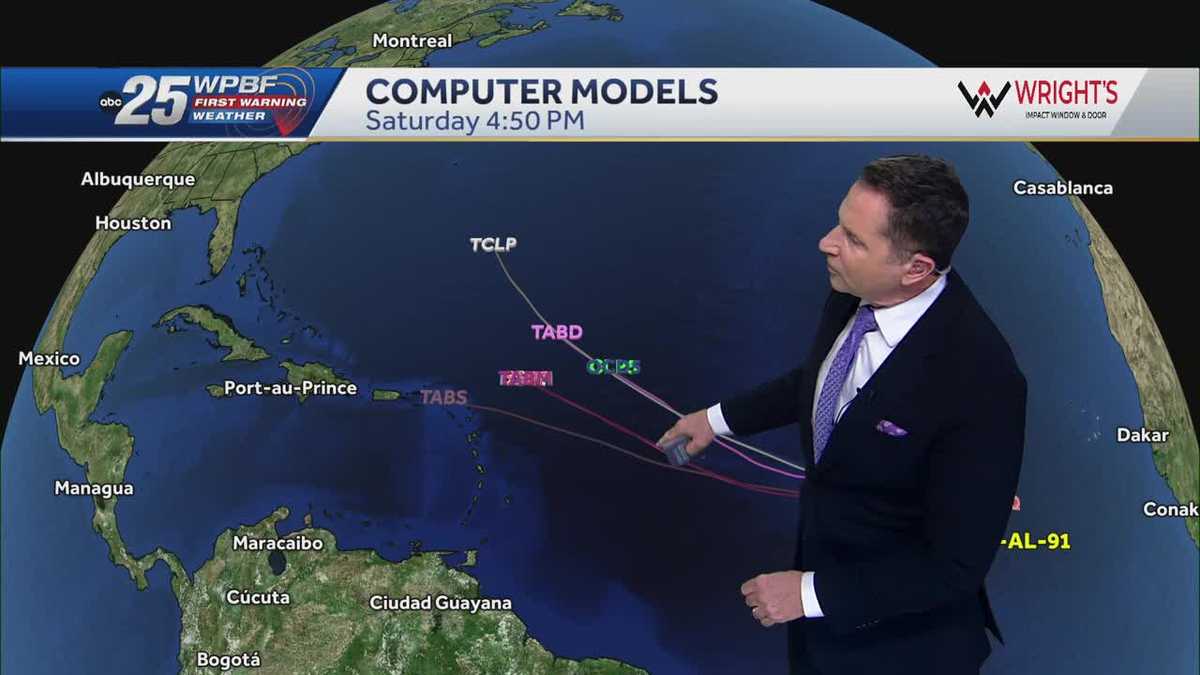 Rain for us, models track wave