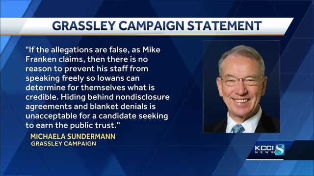 Iowa Republicans call on Franken to release accuser from non-disclosure agreement - Vimarsana News
