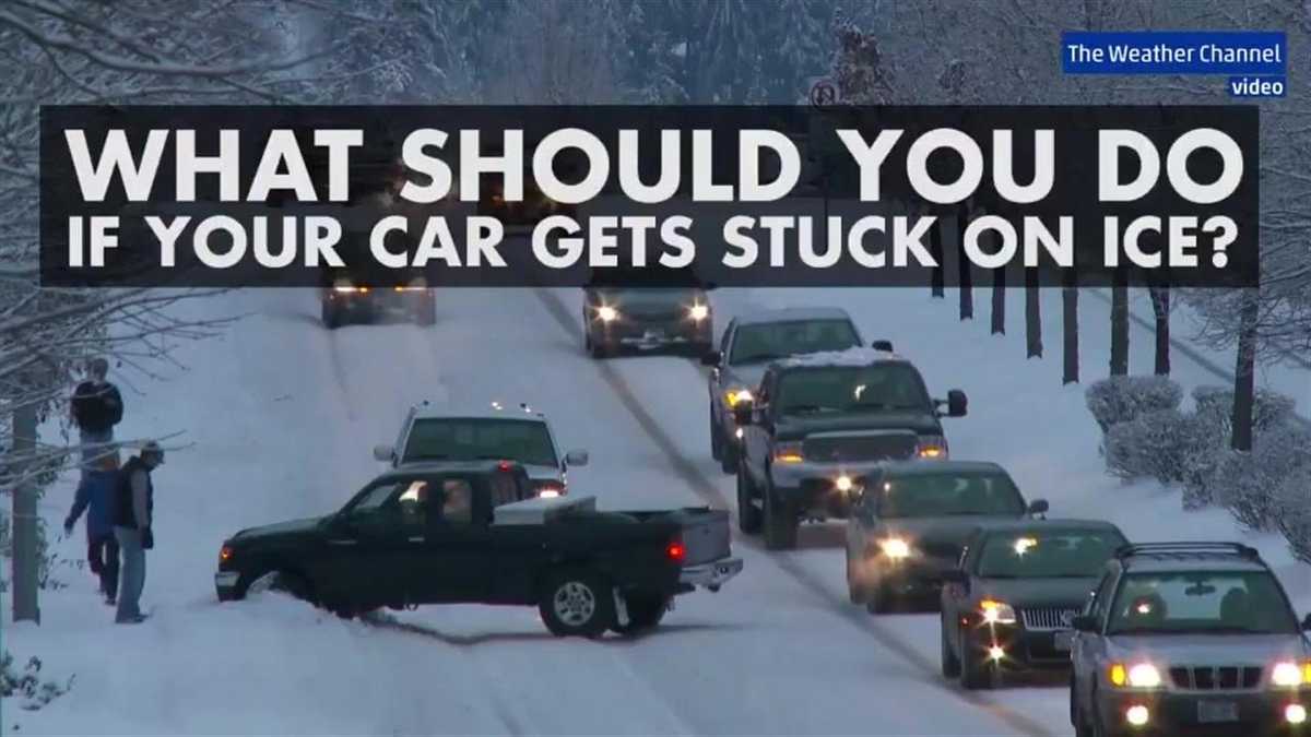 What to do if your car gets stuck on ice