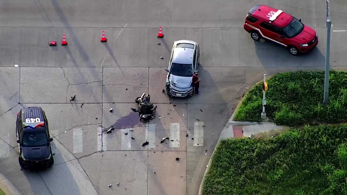 Police: Motorcyclist taken to hospital after being 'hurt very badly' in west OKC crash