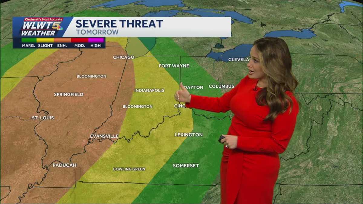 Mostly dry Monday, rain and storms arrive late