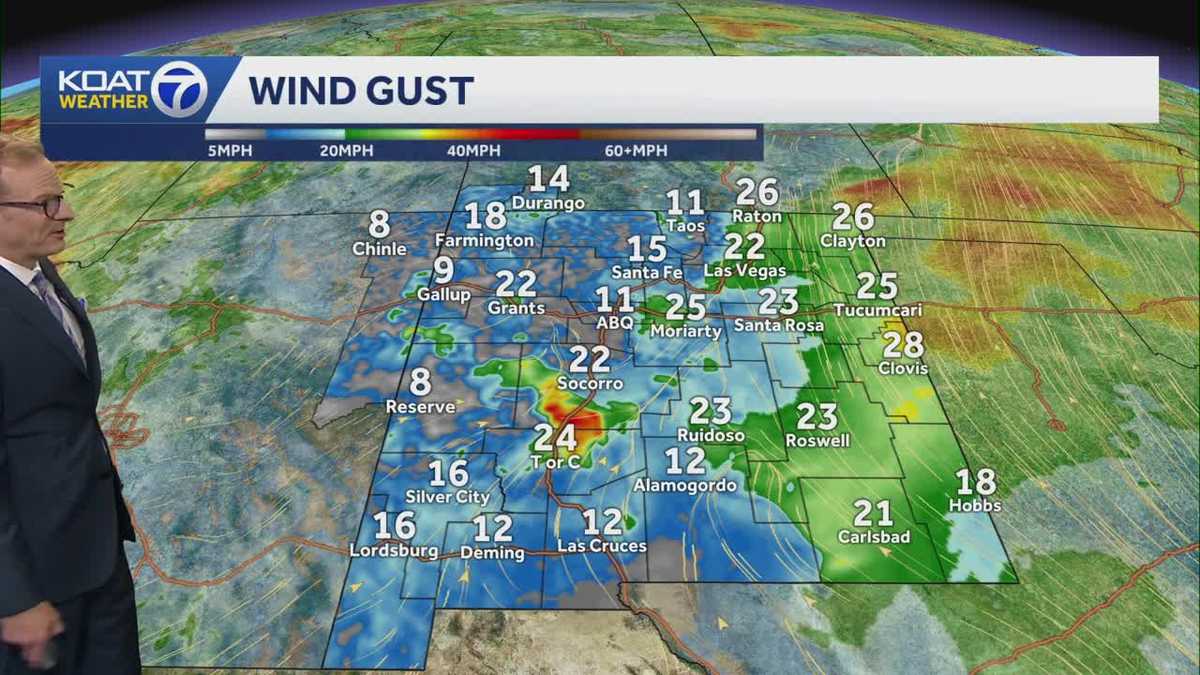 Increasing wind trend for New Mexico
