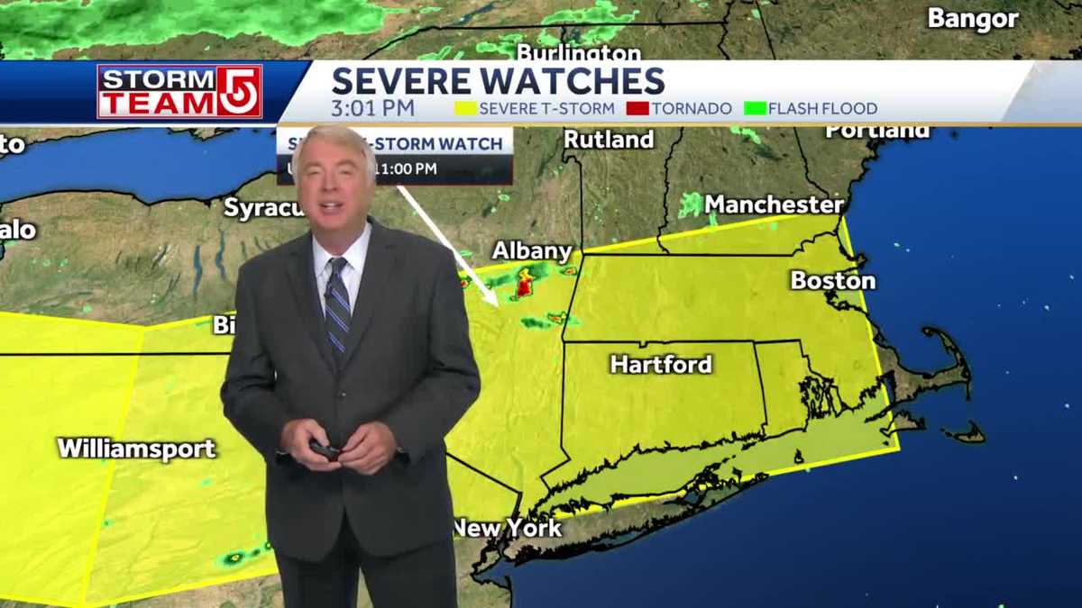 Video Severe Thunderstorms Likely Across Much Of Massachusetts