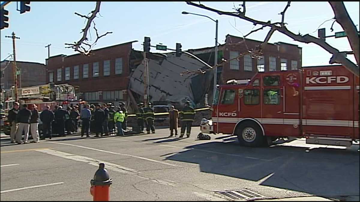 Car fleeing police crashes into downtown building