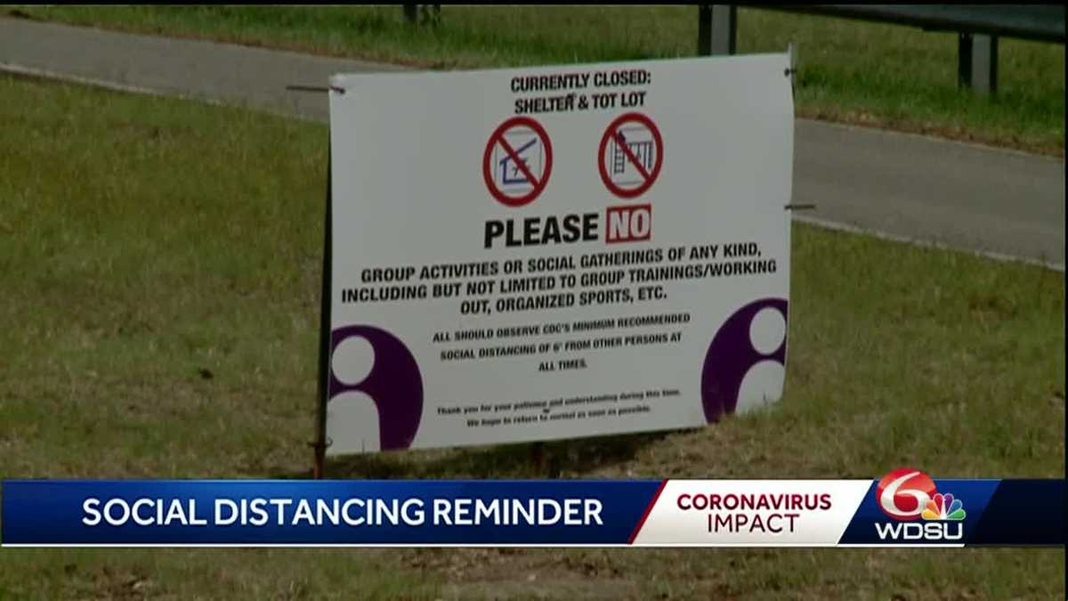 Jefferson Parish leaders remind people to keep their distance during