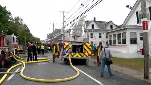 Firefighters battling building fire on West Hollis St. in Nashua - Vimarsana News