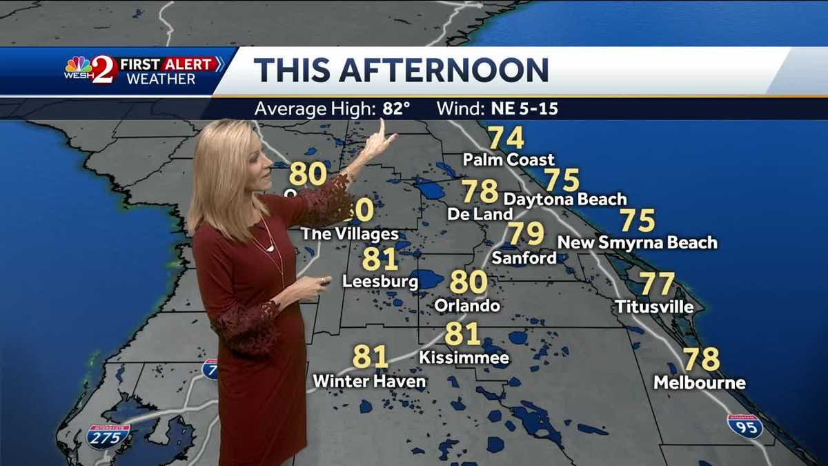 Sunny, mostly dry Thursday in Central Florida