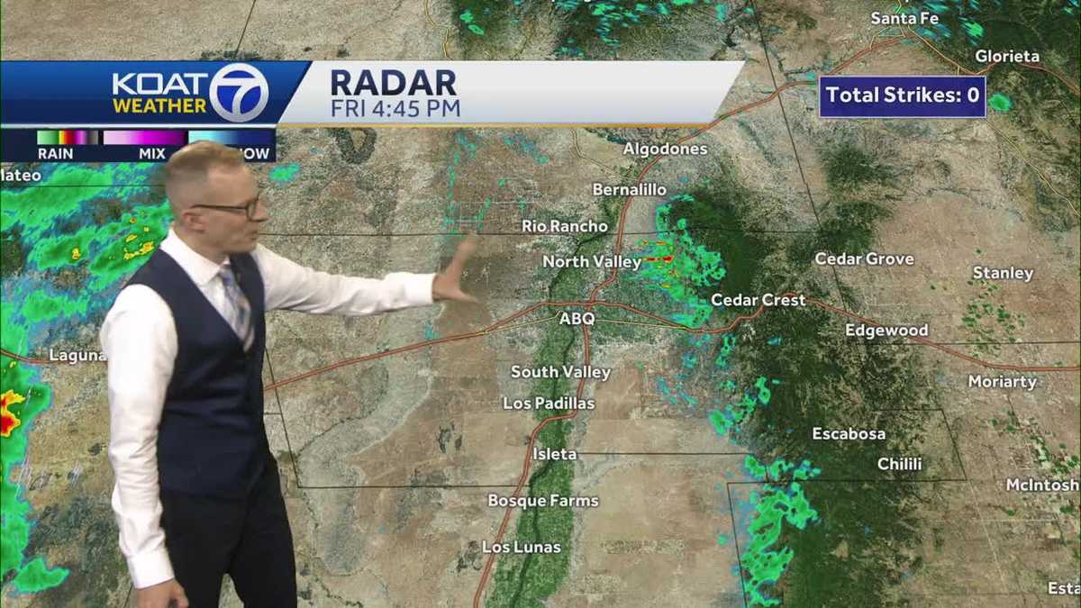 New Mexico forecast: Storm chances before warmer weekend