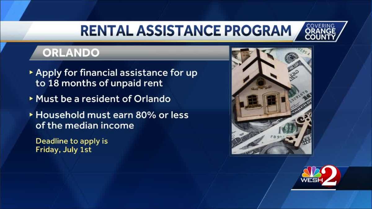Deadline approaching to apply for rental assistance in Orlando