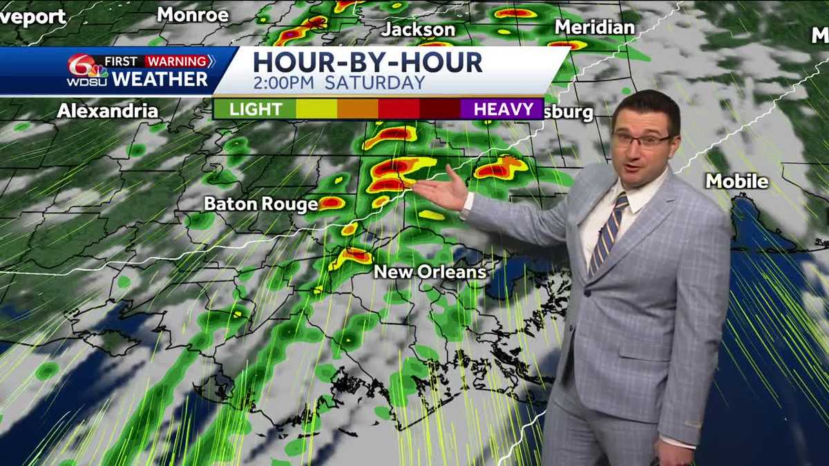 Storms possible Friday night but more likely Saturday