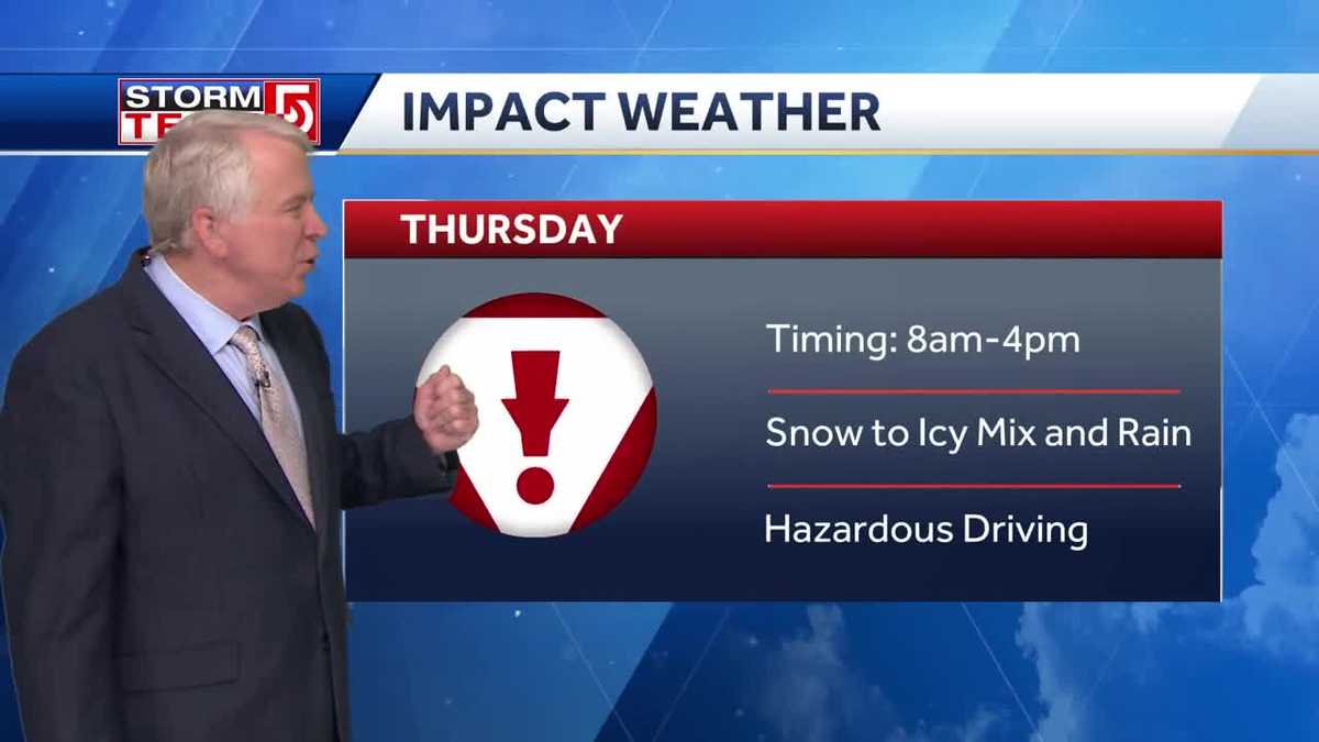 Video: Morning snow will turn to rain, ice mix