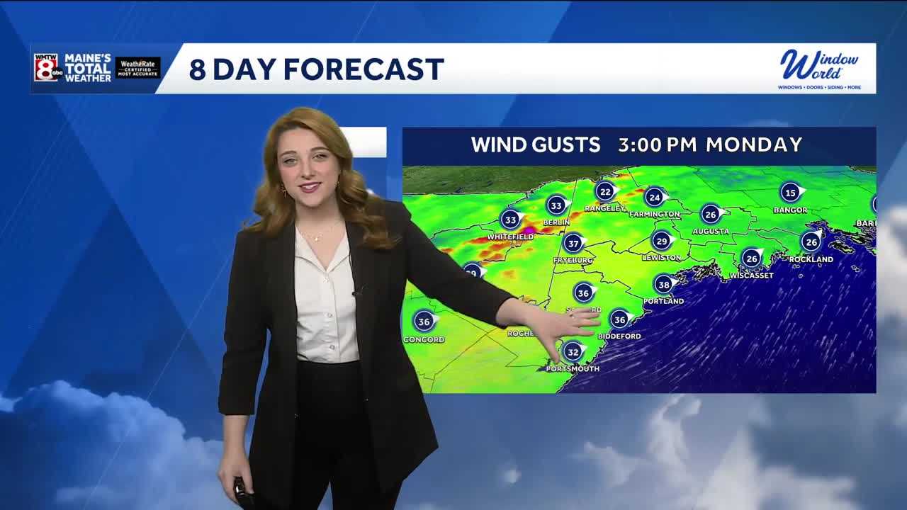 Breezy and warm start to the week