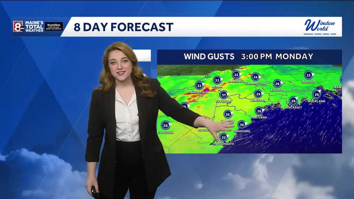 Breezy and warm start to the week
