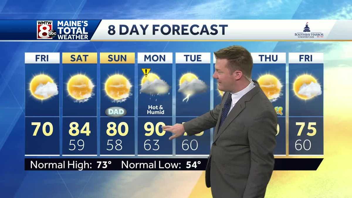 Amazing weather for Father's Day weekend