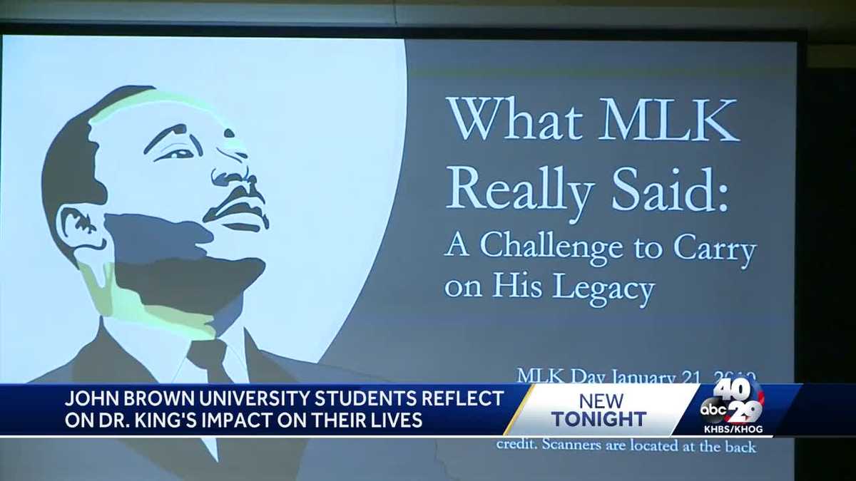 Jbu Marks Mlk Day With Challenge To Students