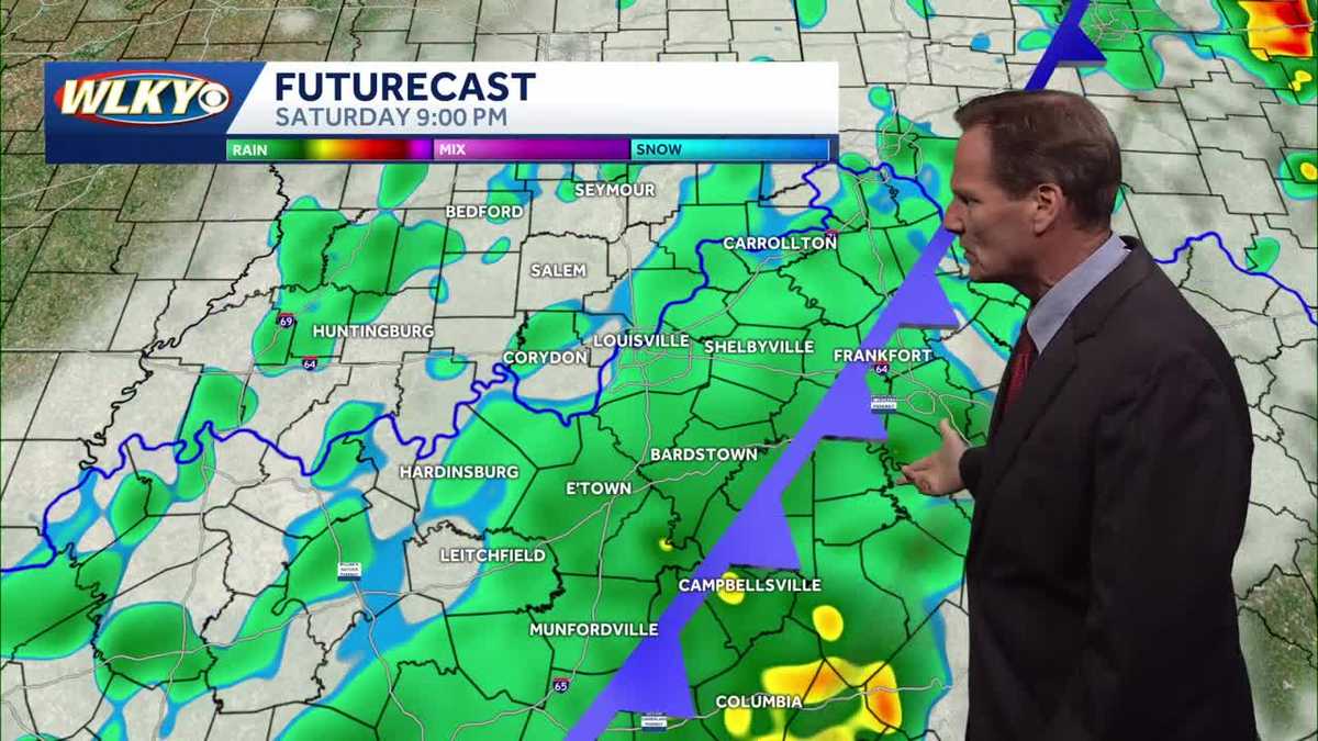 Showers and storms Saturday afternoon, Dry for Easter