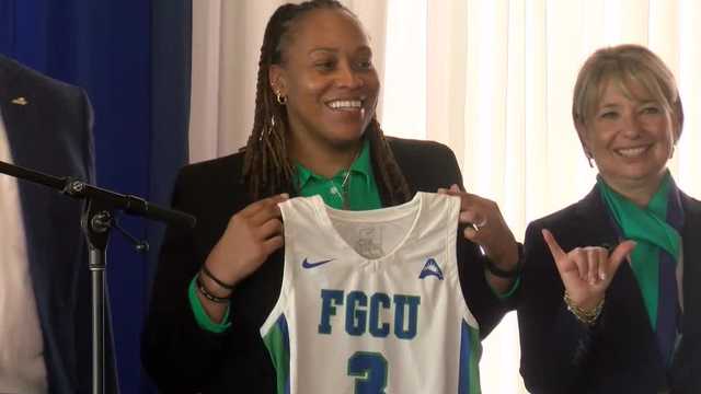 Raina Harmon introduced as new FGCU women's basketball head coach