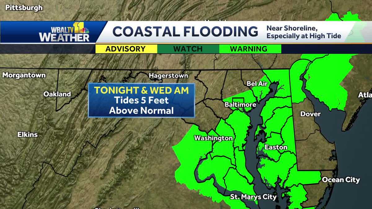 Impact Weather: Heavy rains and winds, coastal flood warning