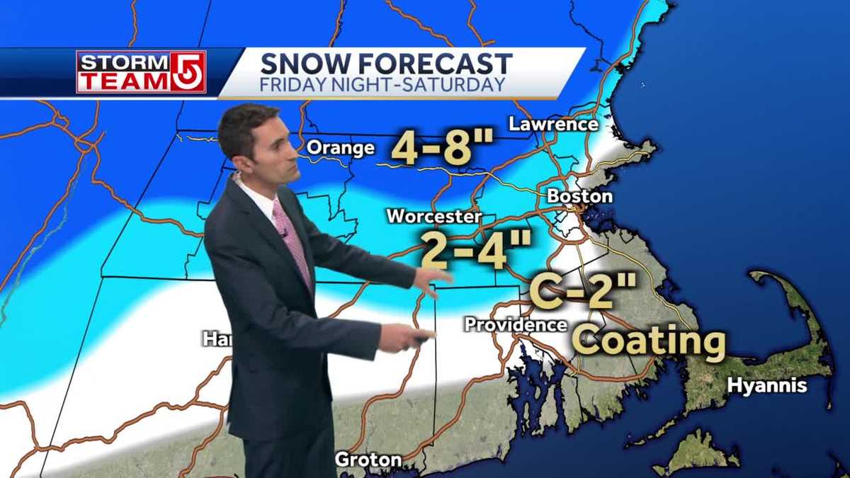 Video: Rain Thursday before chance of snow Friday night