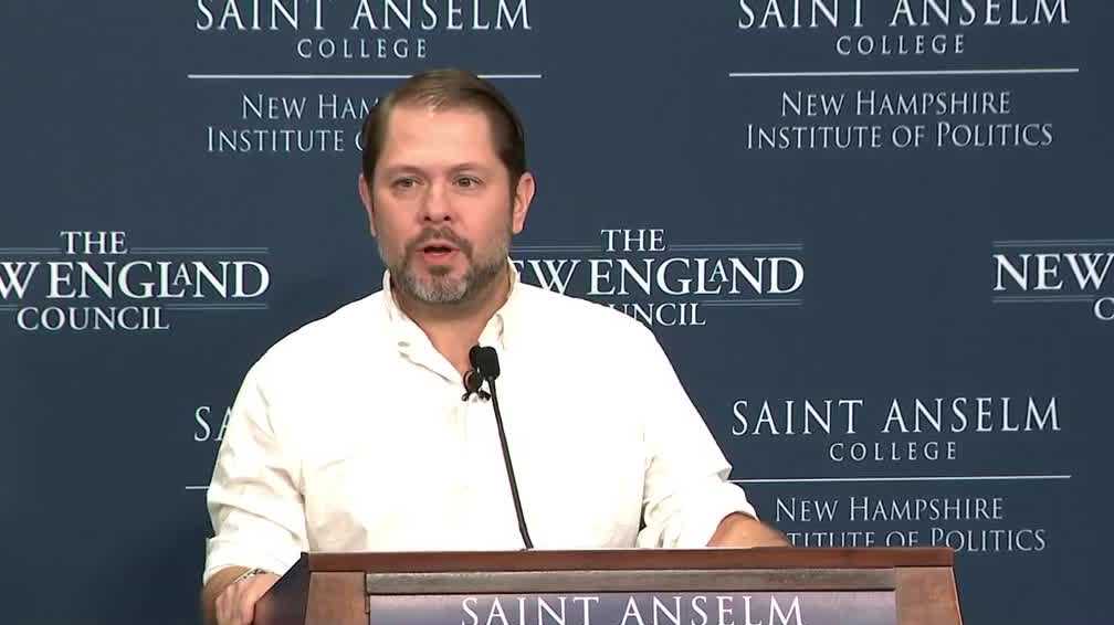 Gallego speaks at Politics & Eggs event in New Hampshire