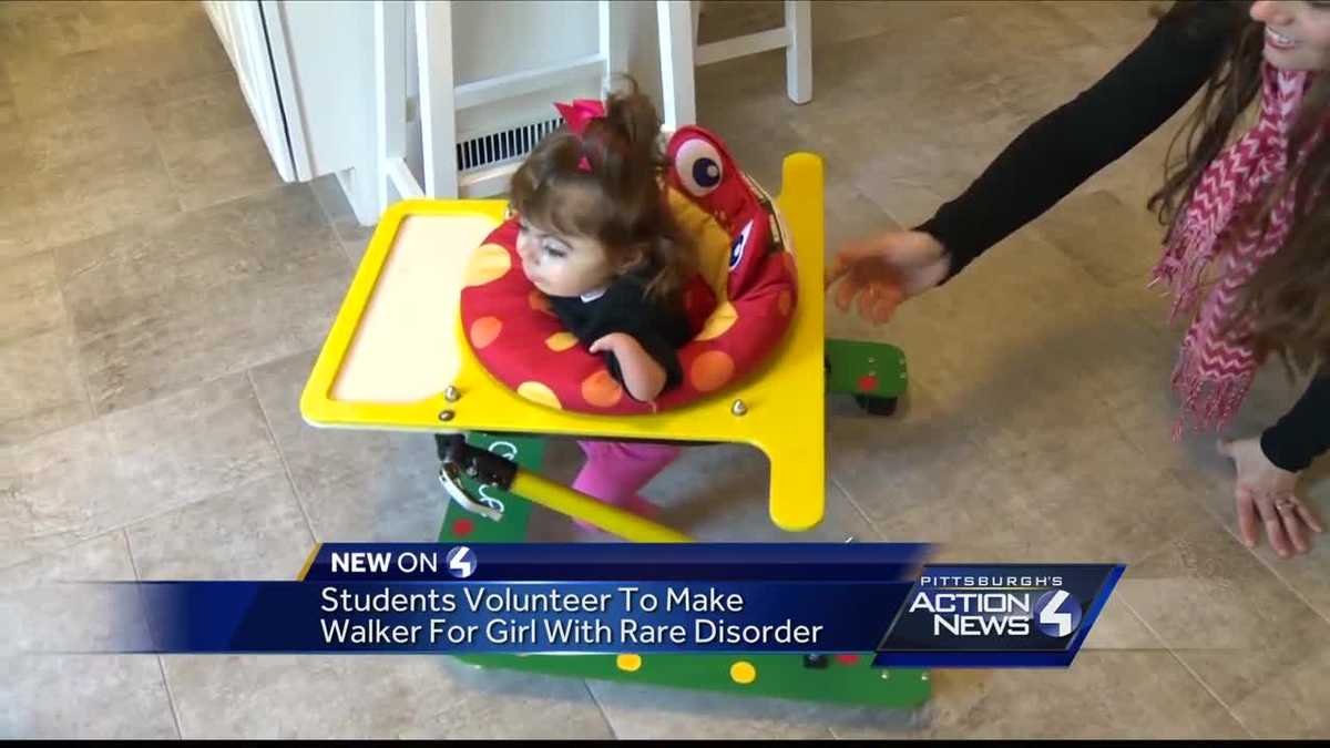 Students volunteer to make walker for girl with rare disorder