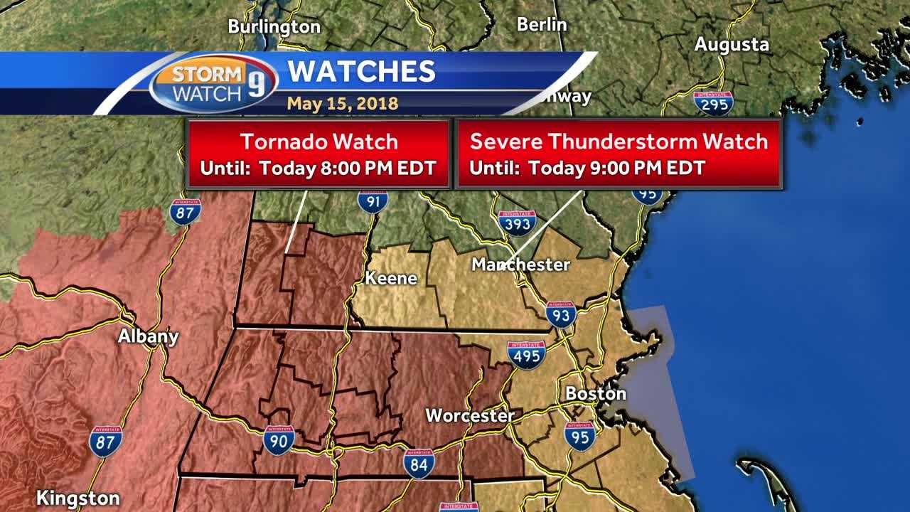 Watch: Severe Thunderstorm Watch Is In Effect For Southern NH