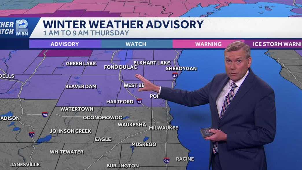 Winter weather advisory warns of icy commute in Wisconsin Thursday