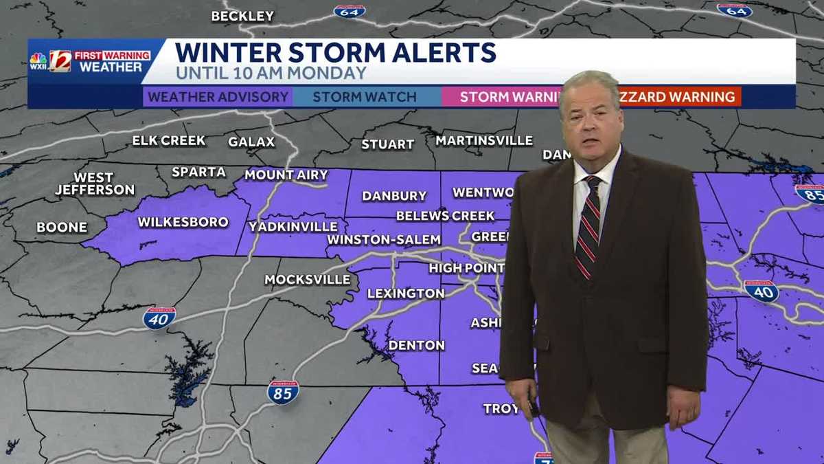Snow will melt more Monday with more sun and temperatures above freezing