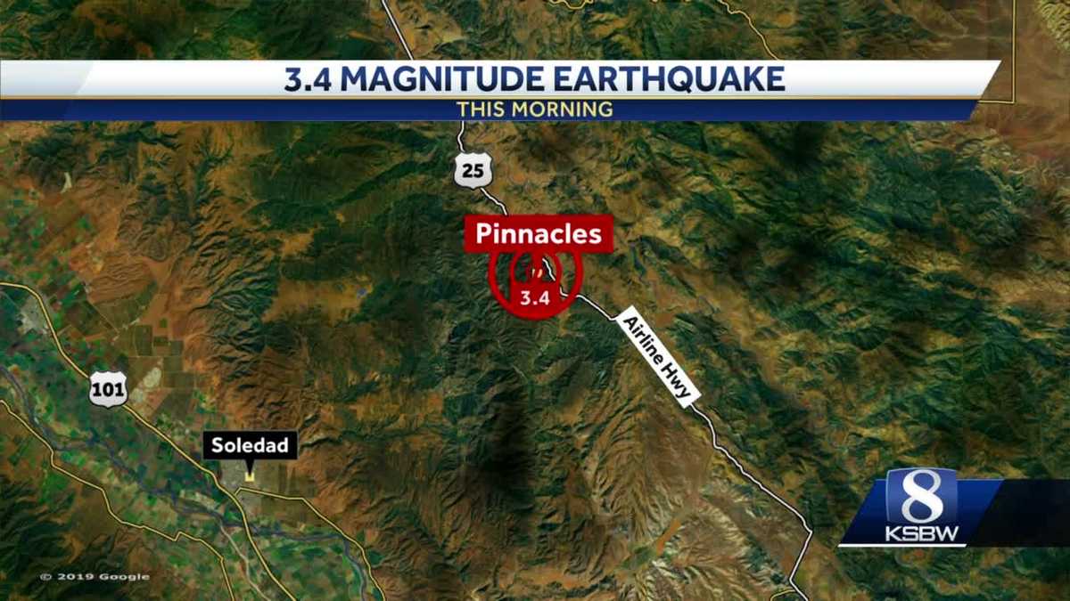 3.4 magnitude earthquake strikes Pinnacles, day after 4.7 in same area