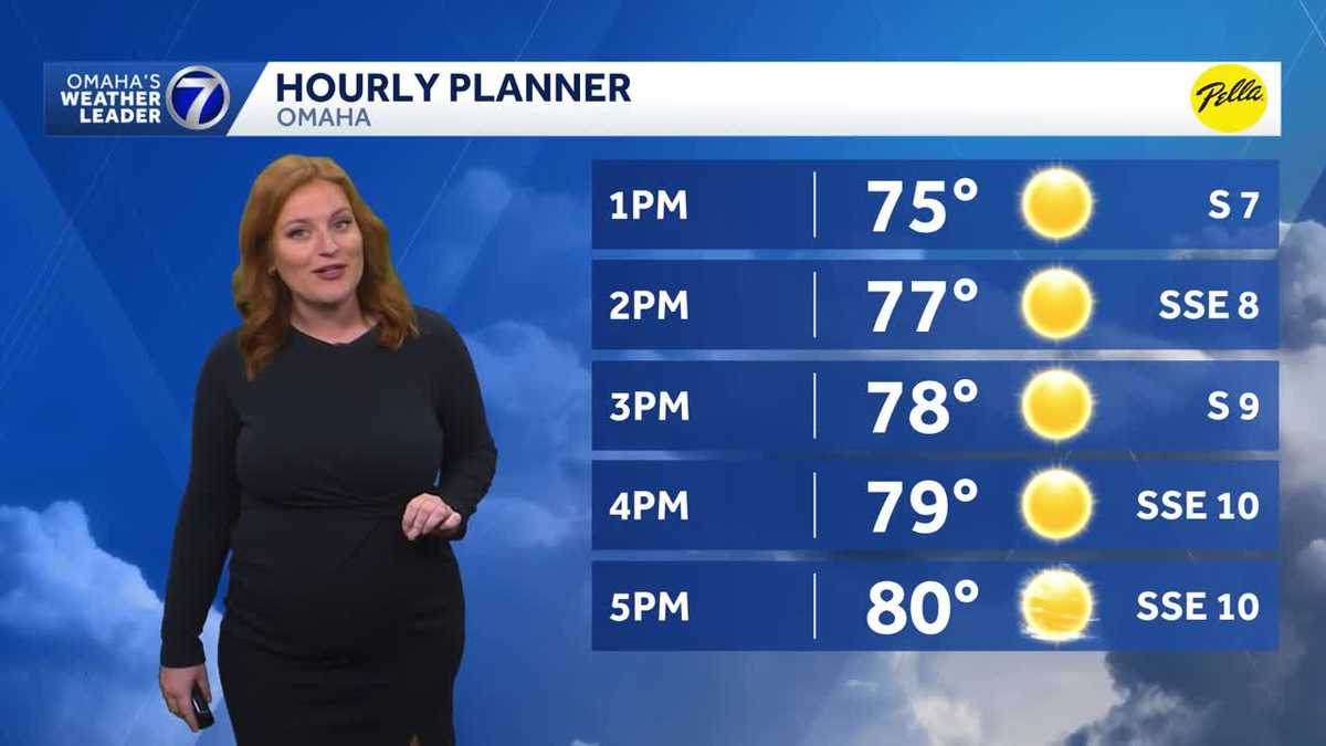 Bright and warm Thursday afternoon for Omaha area