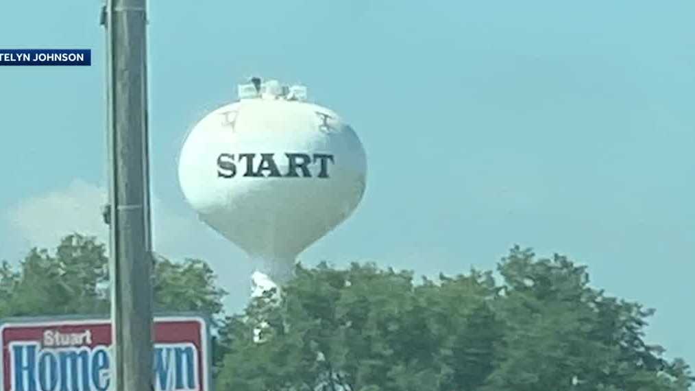'Oops' moment Why 'Stuart' was misspelled on the town's new water tower