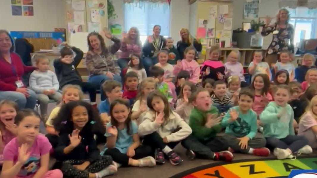 WMUR's Kevin Skarupa visits Griffin Memorial School in Litchfield