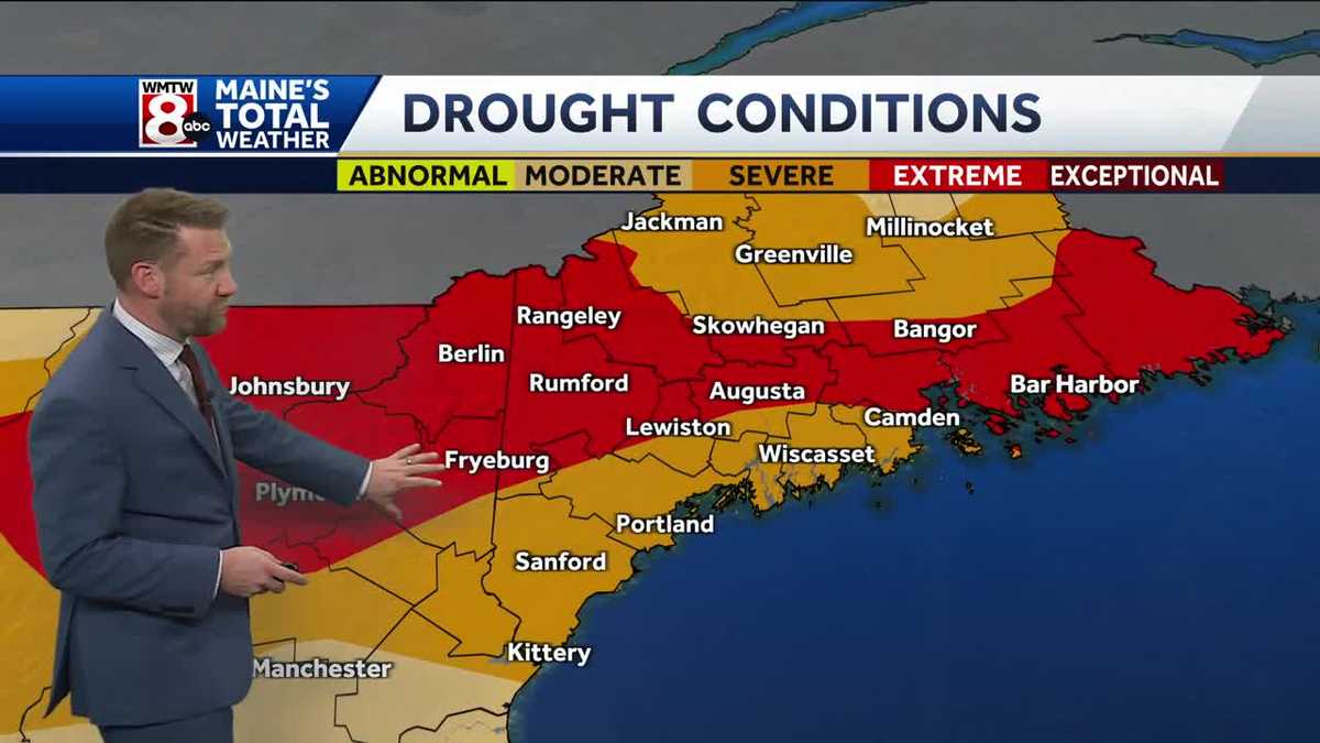 Even with some rain in Maine, extreme drought expands
