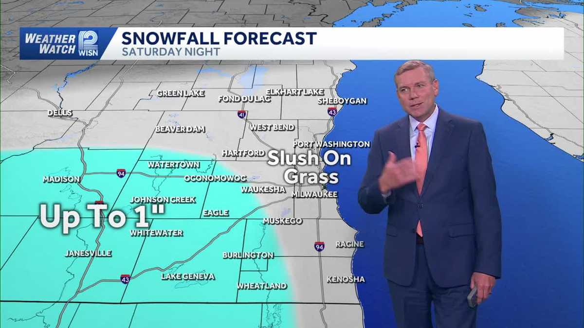 First snow of the season this weekend in SE Wisconsin