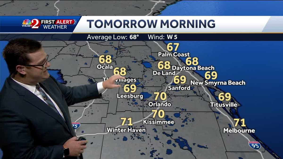 Cold front on the way to Central Florida